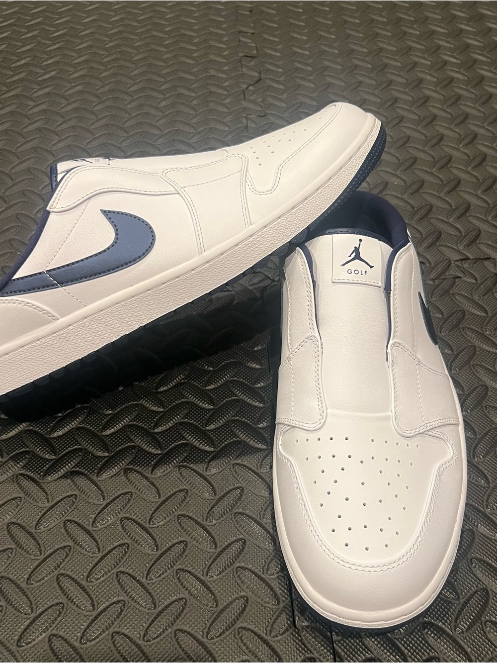 Nike Air Jordan 1 Mule Golf ‘White Midnight Navy’ FJ1214-103 Size 14
